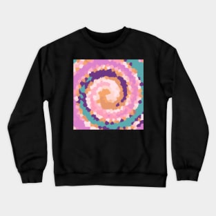 Diamond Pattern of Blue, Purple, Orange and Pink Crewneck Sweatshirt